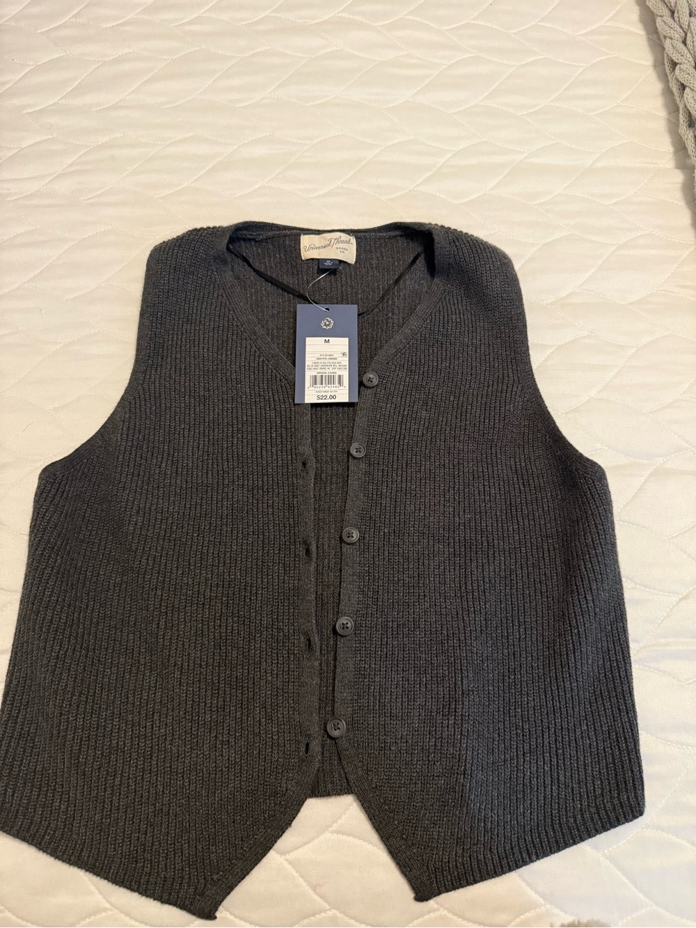 Universal Thread Gray sweater vest NWT